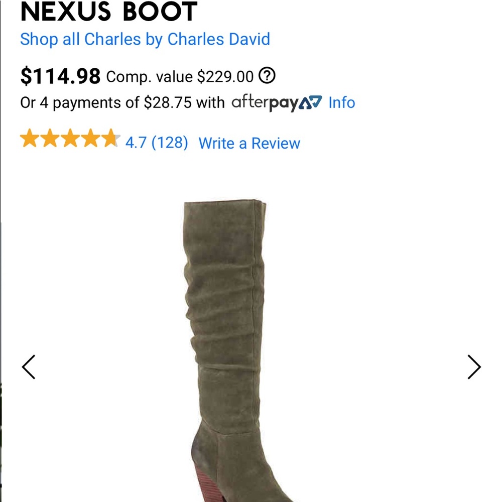 Nexus boot- navy green unworn